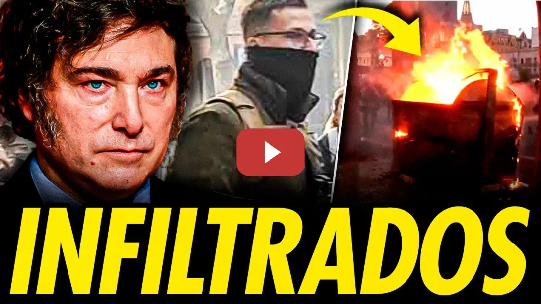 Embedded thumbnail for INFILTRADOS DE MILEI PILLADOS EN LAS MANIFESTACIONES