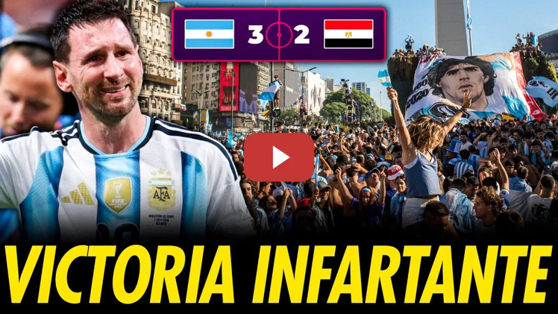 Embedded thumbnail for ARGENTINA SE VUELVE LOCA CELEBRANDO SU VICTORIA INFARTANTE EN EL MUNDIAL DE FÚTBOL