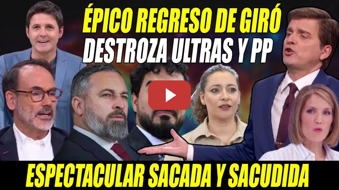Embedded thumbnail for Marc Giró SE LA SACA en ÉPICO REGRESO REVENTANDO a Abascal, FAUNA, y a los COBARDES del PP-