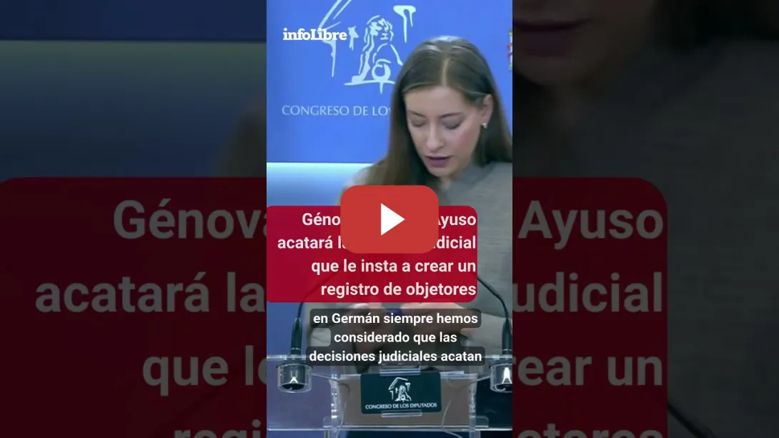 Embedded thumbnail for Génova dice que Ayuso acatará la decisión judicial que le insta a crear un registro de objetores