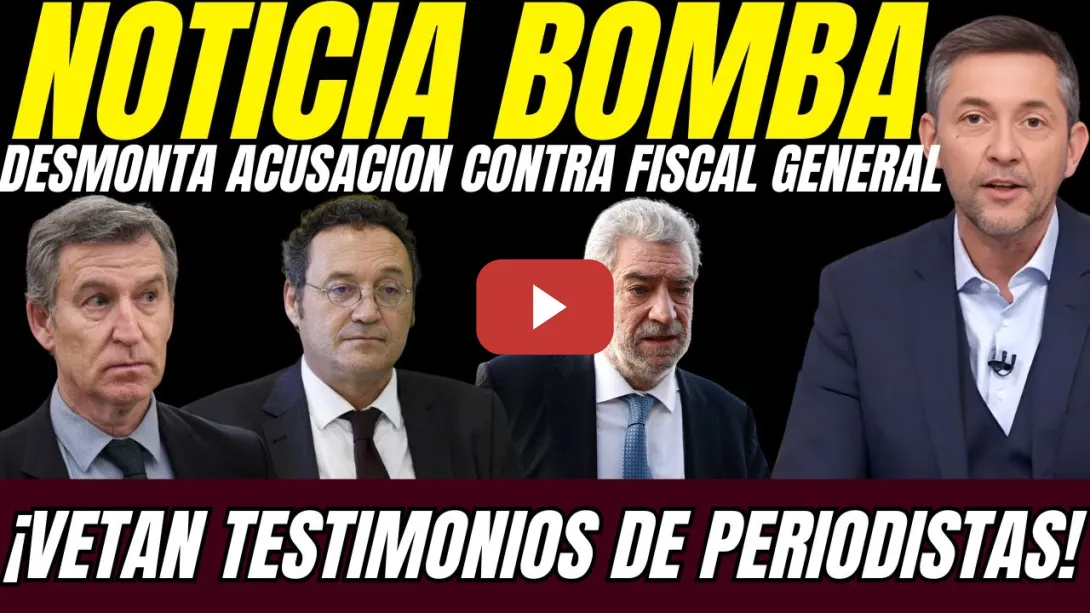 Embedded thumbnail for 💥 Javier Ruiz DESMONTA la TRAMA JUDICIAL contra el FISCAL GENERAL: ¡CAUSA MANIPULADA!