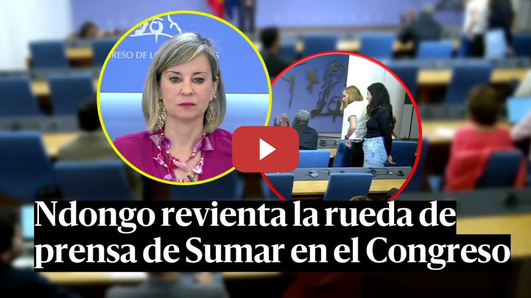 Embedded thumbnail for El ULTRA Ndongo REVIENTA la rueda de prensa de SUMAR en el Congreso
