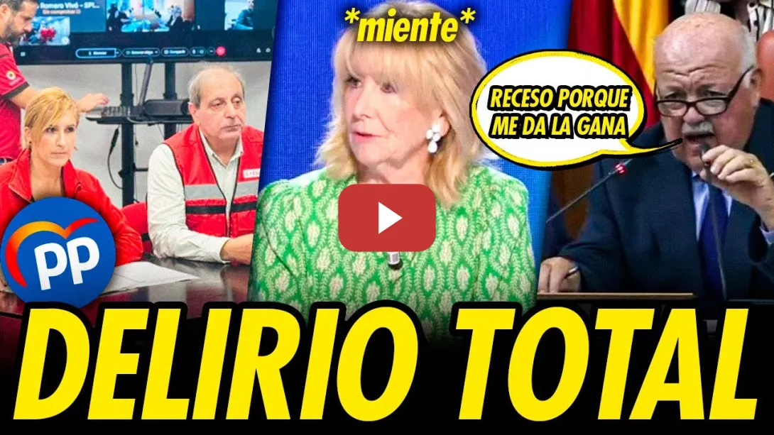 Embedded thumbnail for DELIRIO TOTAL DEL PP: NUEVAS GRABACIONES CECOPI, RIDÍCULO DE ESPERANZA AGUIRRE Y CINISMO