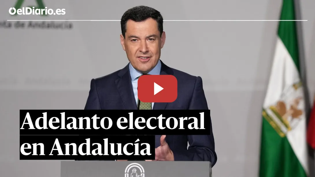 Embedded thumbnail for Juanma Moreno adelanta las elecciones en Andalucía