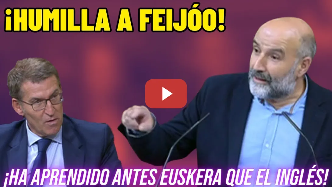 Embedded thumbnail for NÉSTOR REGO (BNG) 💥HUMILLA a FEIJÓO💥 por el uso de las LENGUAS COOFICIALES y el INGLÉS!