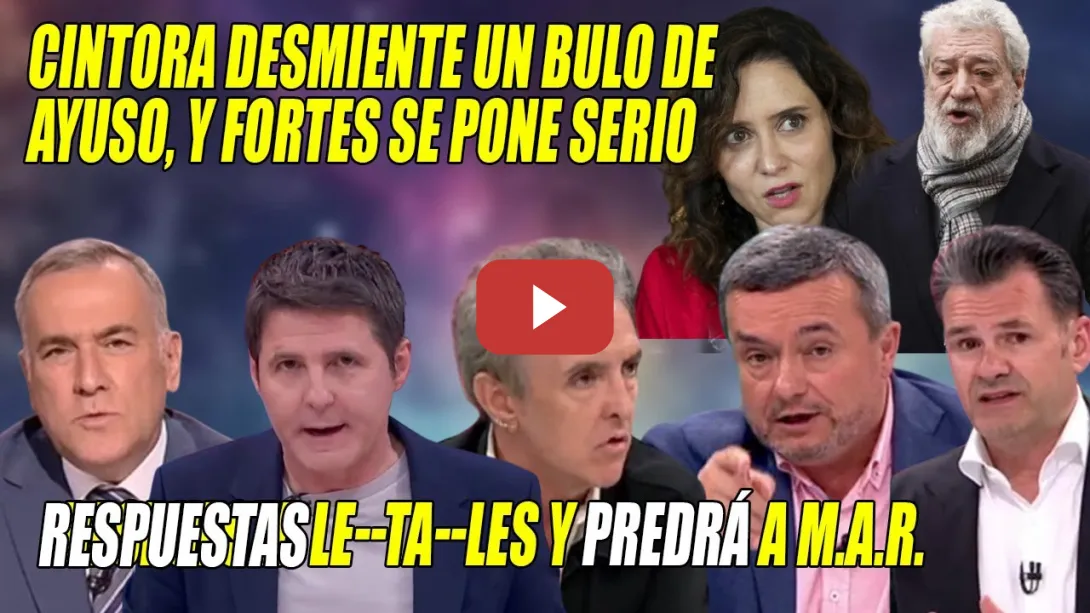 Embedded thumbnail for El ZASCA se ha escuchado en Marte⚡COLOSAL respuesta a Ayuso y PEDRÁ a M.A.R⚡Ha NACIDO   para CRISPAR