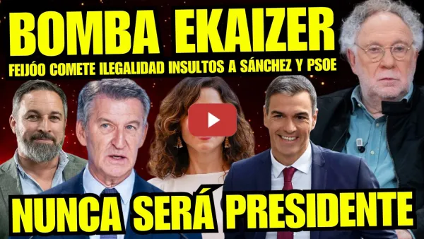 Embedded thumbnail for ERNESTO EKAIZER SUELTA BOMBAZO POR FUTURO PRESIDENTE FEIJÓO "ES UN RIDÍCULO NO LLEGARÁ A NADA"
