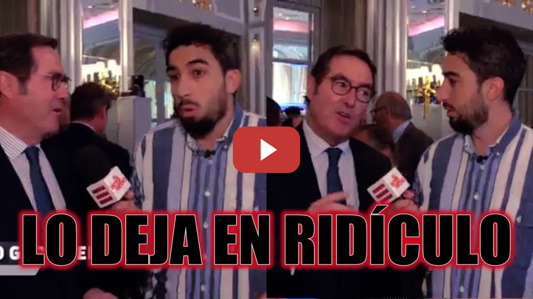 Embedded thumbnail for Un reportero de &#039;El Intermedio&#039; deja en ridículo a Garamendi con tan solo una pregunta