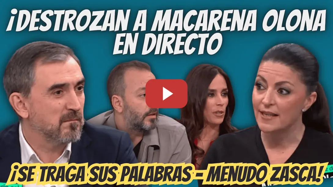 Embedded thumbnail for REVIENTAN a Macarena Olona - Ignacio Escolar, Antonio Maestre y Pilar Velasco le CIERRAN la BOCA