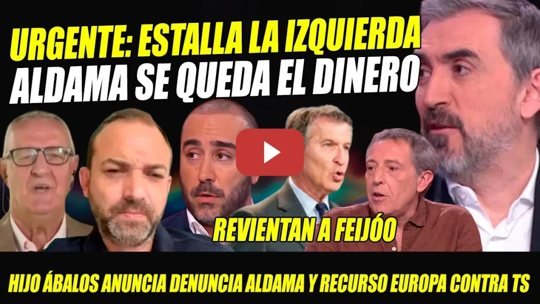 Embedded thumbnail for ALDAMA SE QUEDA EL DINERO. HIJO ÁBALOS ANUNCIA VENGANZA Y RECURSO CONTRA EL SUPREMO. HUNDEN A FEIJÓO
