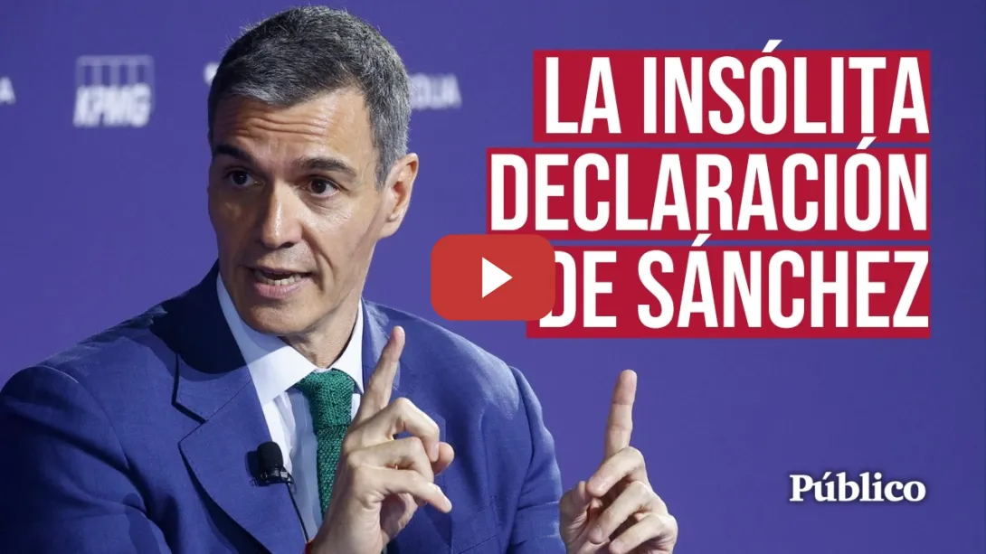 Embedded thumbnail for La INSÓLITA declaración de PEDRO SÁNCHEZ sobre las derechas: "Es buena noticia que se reencuentren"