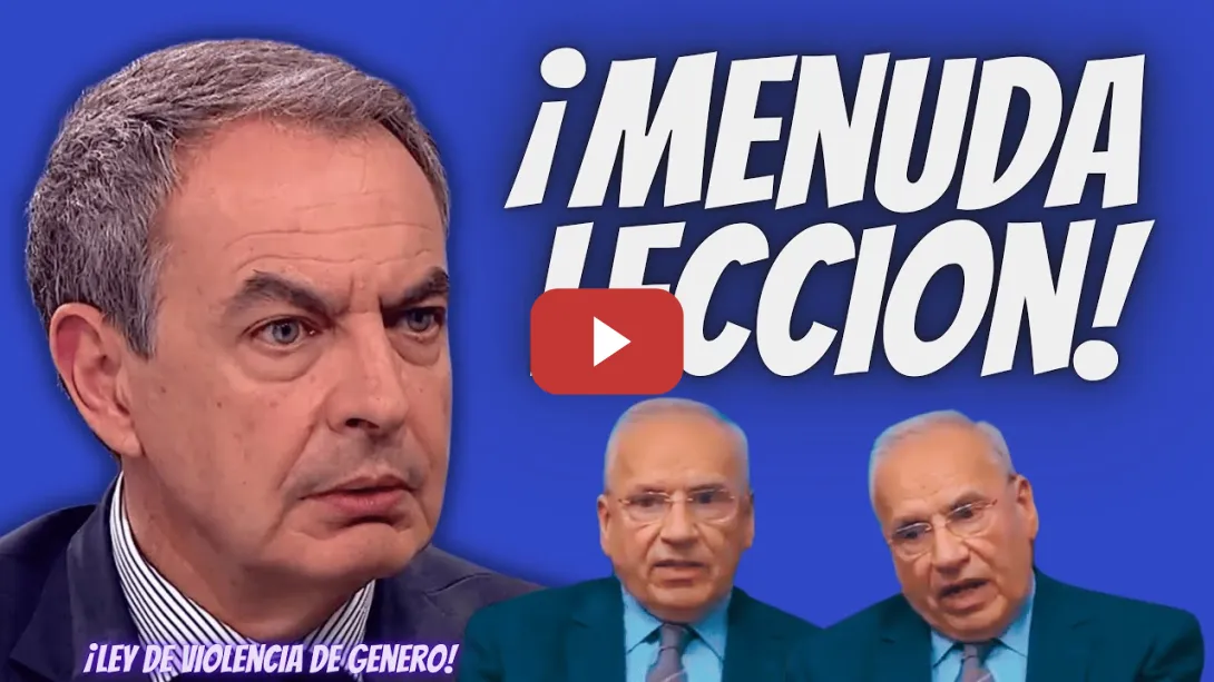 Embedded thumbnail for Zapatero “DEJA por los SUELOS” a Alfonso Guerra con esta LECCIÓN sobre la VIOLENCIA de GÉNERO