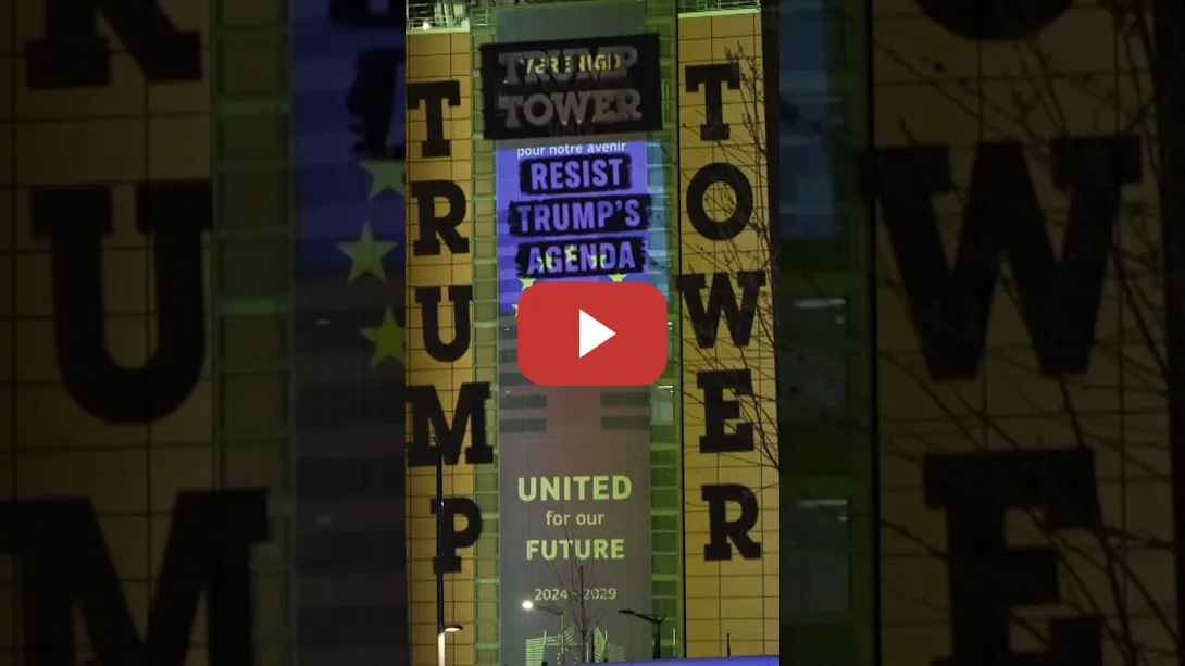 Embedded thumbnail for Greenpeace transforma la sede de la Comisión Europea en la Torre Trump