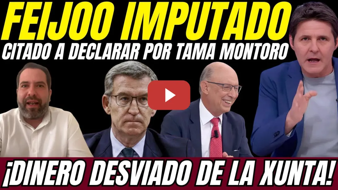 Embedded thumbnail for 🚨 ¡OJO! Feijóo CITADO a DECLARAR por DESVIAR DINERO de la Xunta al DESPACHO de Montoro 💣