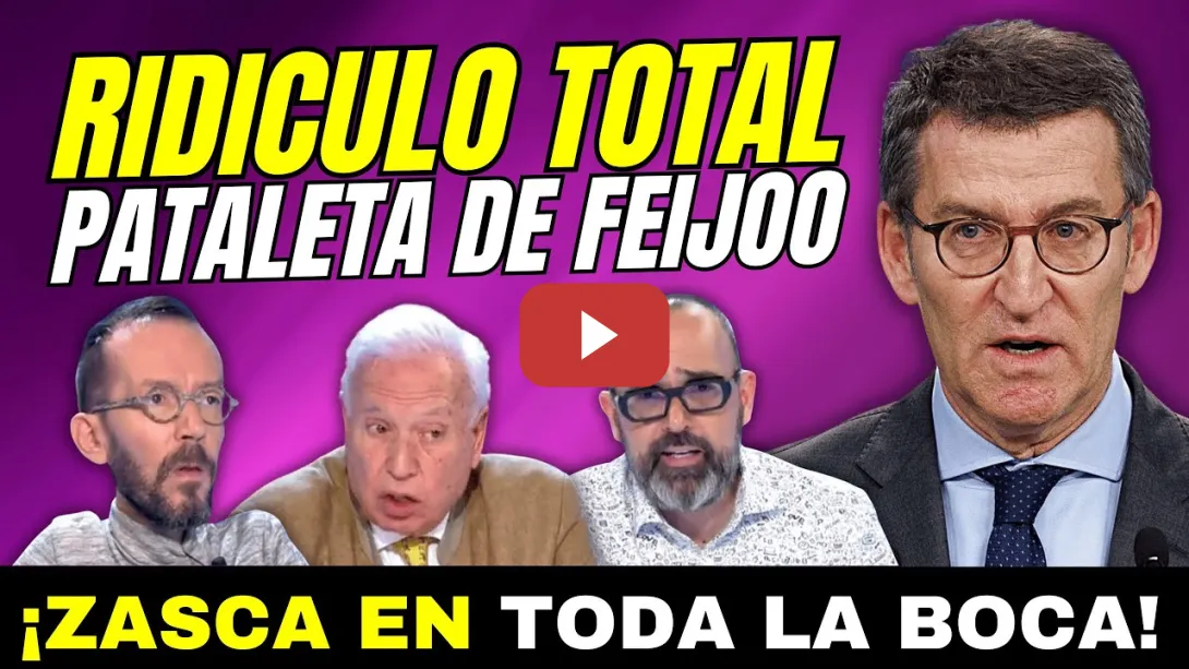 Embedded thumbnail for RIDÍCULO TOTAL DE FEIJÓO &quot;PATALETA EN EL CONGRESO&quot; PABLO ECHENIQUE DESTROZA A GARCÍA MARGALLO&quot;