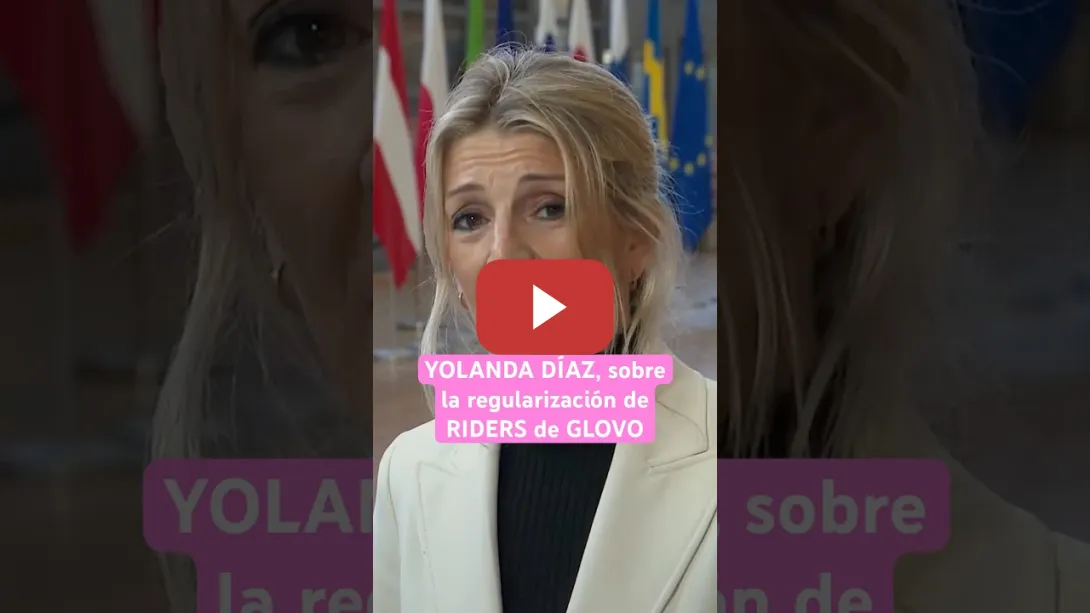 Embedded thumbnail for 🚲YOLANDA DÍAZ, sobre #GLOVO: &quot;Ninguna empresa puede imponerse a la democracia&quot; #rider #short