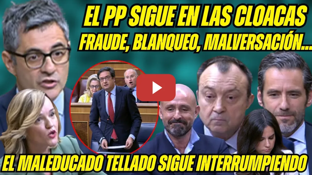 Embedded thumbnail for &quot;TELLADO el BRONCAS, SÉMPER MODERADO, COBOS GESTAPILLO&quot; BOLAÑOS, Óscar LÓPEZ y ALEGRÍA FUNDEN al PP!