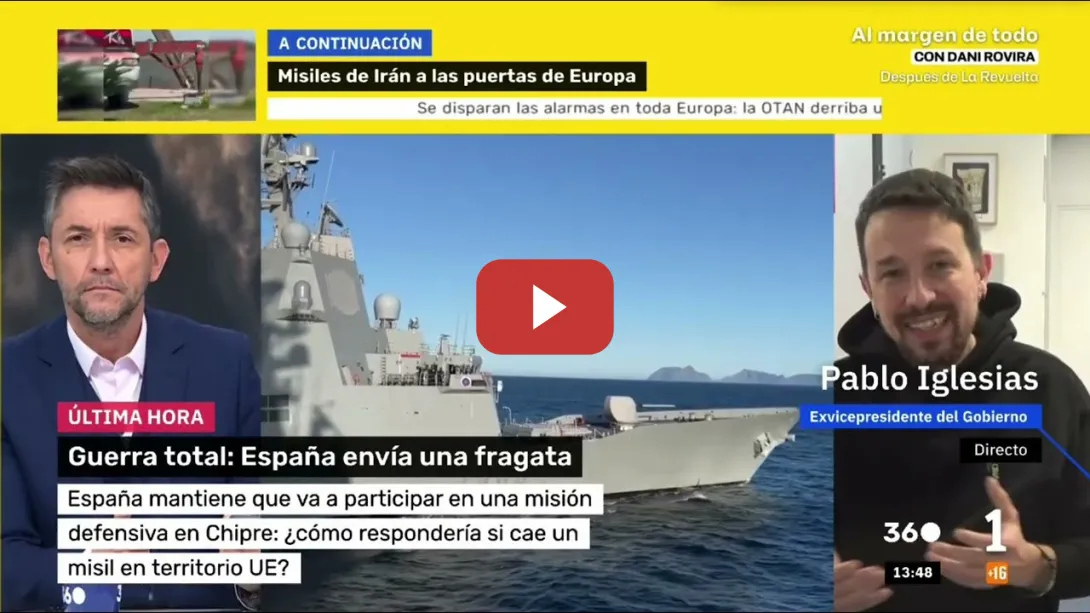 Embedded thumbnail for ¿No a la Guerra pero el gobierno manda fragatas a Chipre?