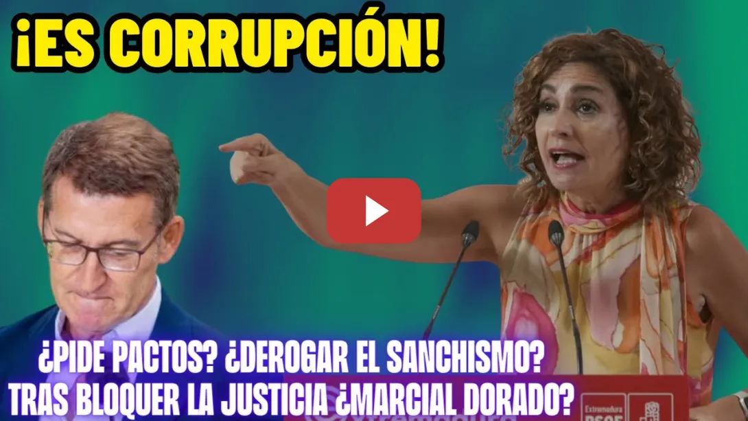 Embedded thumbnail for MONTERO arruina la INVESTIDURA FAKE de FEIJÓO tras intentar comprar diputados: ¡ES CORRUPCIÓN!