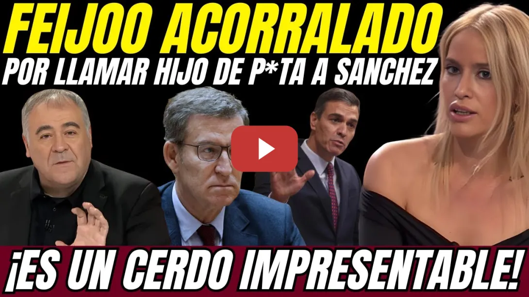 Embedded thumbnail for 🔥 Afra Blanco RIDICULIZA a Feijóo tras llamar HIJO DE P*TA a Sánchez: ¡Es un IMPRESENTABLE!