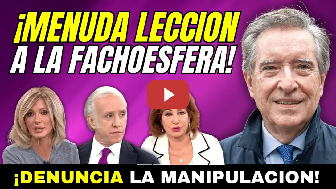Embedded thumbnail for LECCIÓN DE IÑAKI GABILONDO A ANA ROSA, INDA, SUSANA GRISO Y A LA FACHO ESFERA MEDIÁTICA