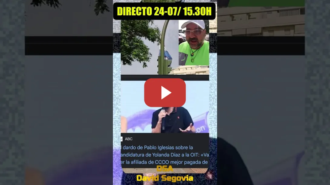 Embedded thumbnail for Nos vemos mañana 24 en directo, si no pasa nada a las 3 y media como siempre.