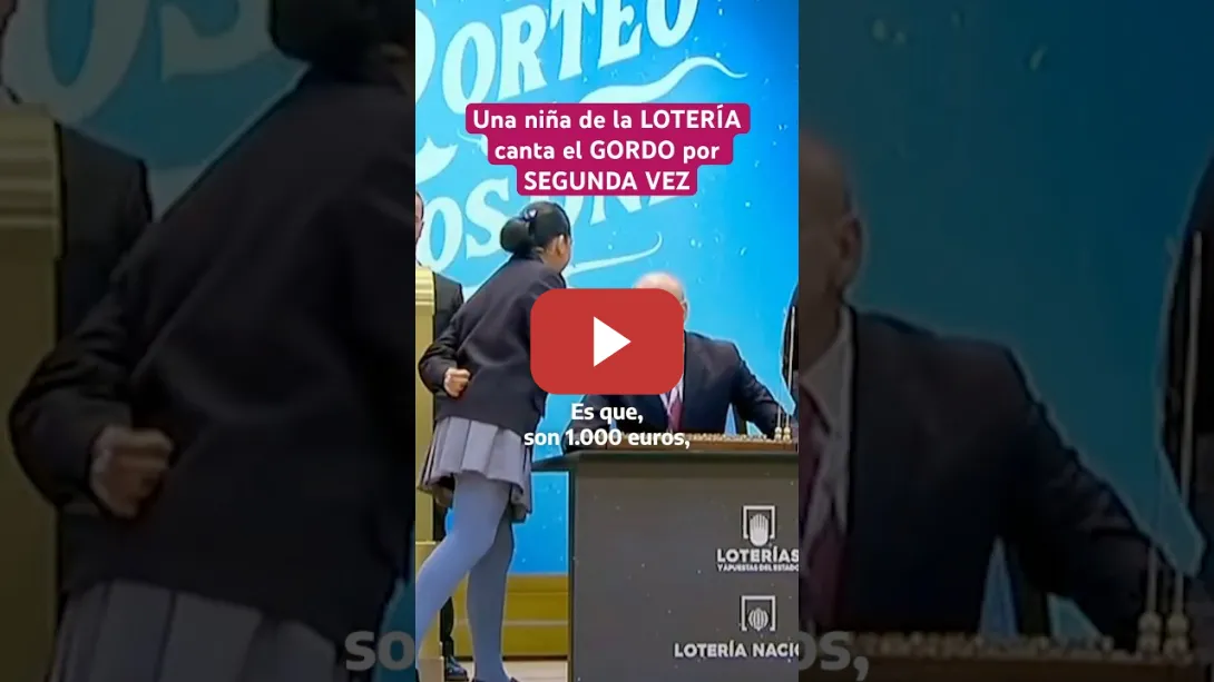 Embedded thumbnail for 👀 Una niña de la #LOTERÍA DE #NAVIDAD canta el #GORDO por SEGUNDA VEZ #noticias #shorts