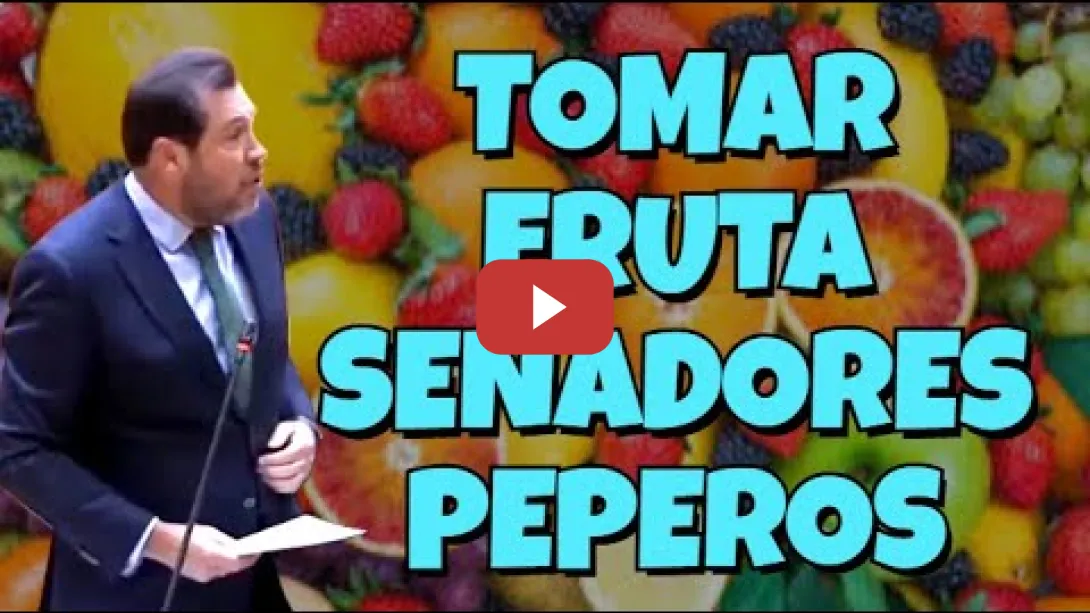 Embedded thumbnail for Nos gusta Oscar Puente repartiendo Fruta al PP en el Senado