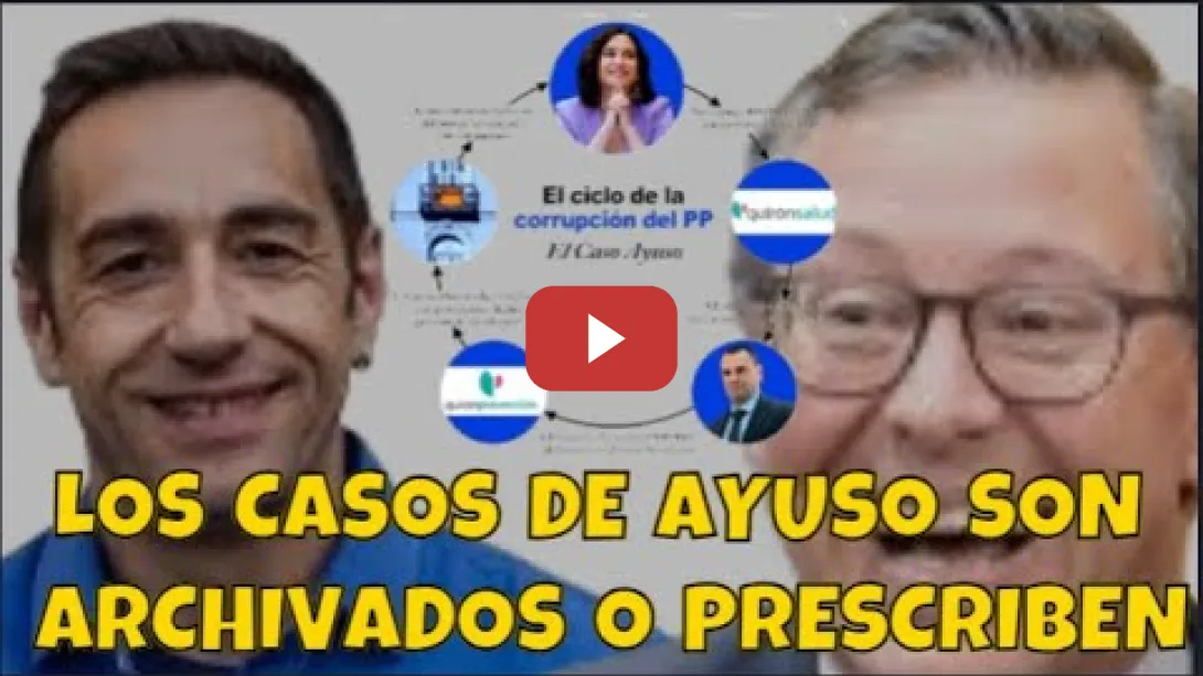 Embedded thumbnail for Todos los casos de Ayuso, se archivan o prescriben ‐