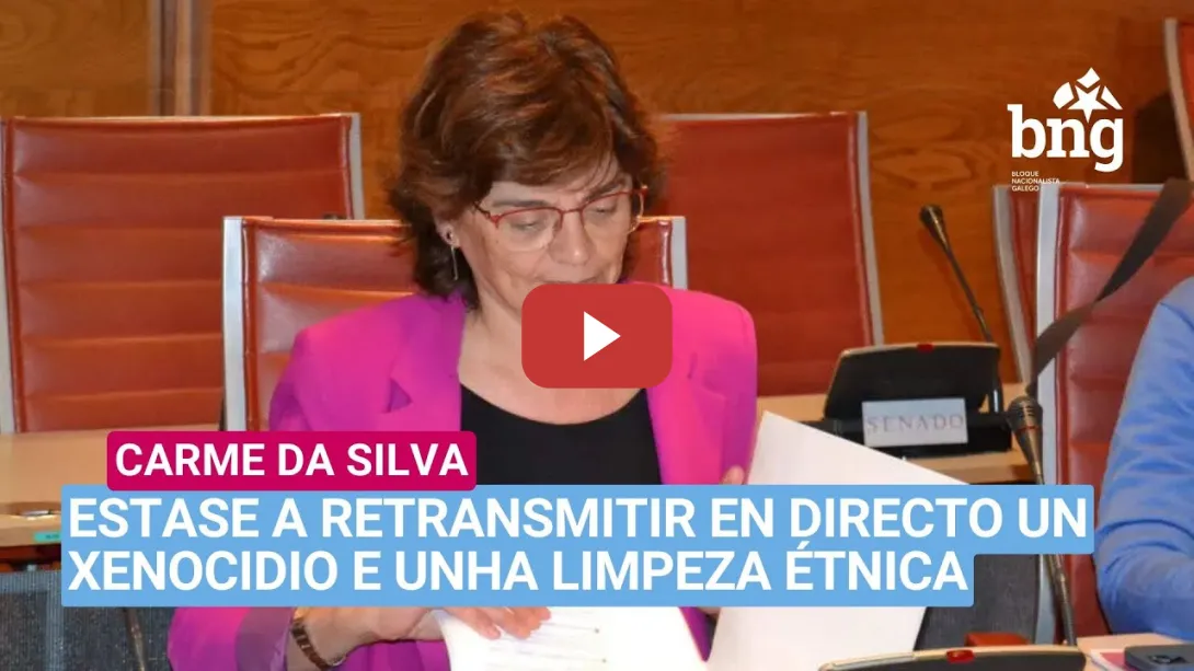 Embedded thumbnail for Carme da Silva sobre Palestina “Estase a retransmitir en directo un xenocidio e unha limpeza étnica”