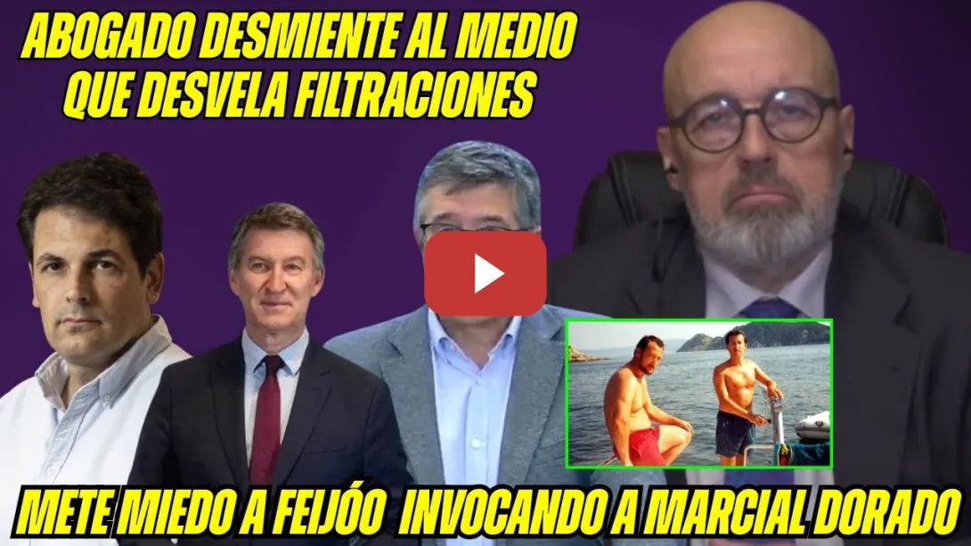 Embedded thumbnail for ABOGADO pone en JAQUE las GRABACIONES de la UCO y al PP &quot;MARCIAL DORADO&quot; Patxi López ATIZA a FEIJÓO!
