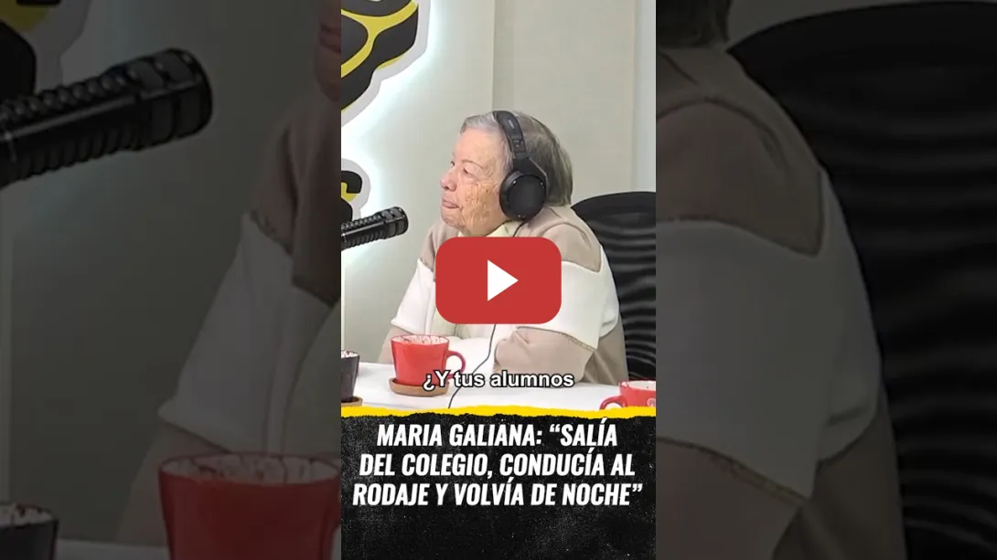 Embedded thumbnail for María Galiana: "Salía del colegio, conducía al rodaje y volvía de noche" (CARNE CRUDA)