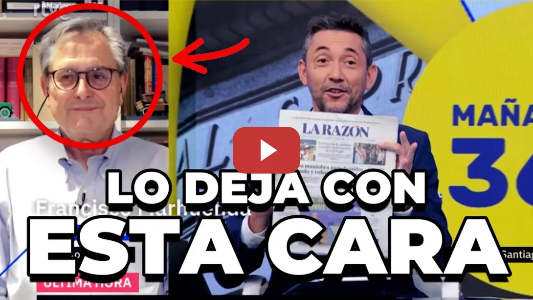 Embedded thumbnail for El repaso de Javier Ruiz a Paco Marhuenda que enmudece en directo al sacarle la portada de La Razón