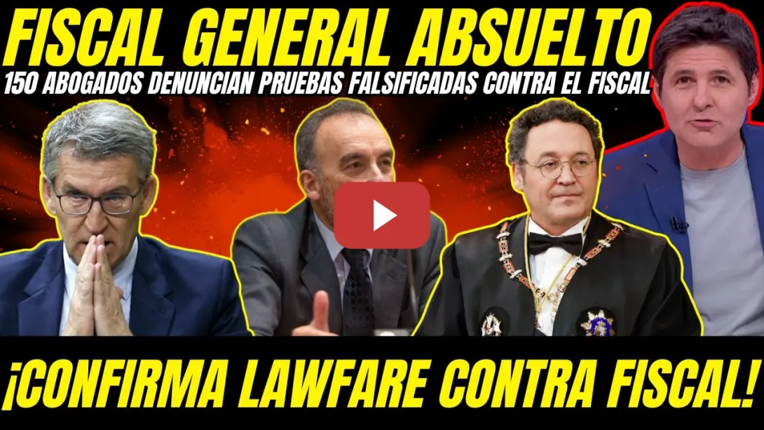 Embedded thumbnail for 🚨 ¡OJO! ASOCIACION DE JUECES DENUNCIA PRUEBAS FALSIFICADAS EN EL JUICIO CONTRA EL FISCAL GENERAL