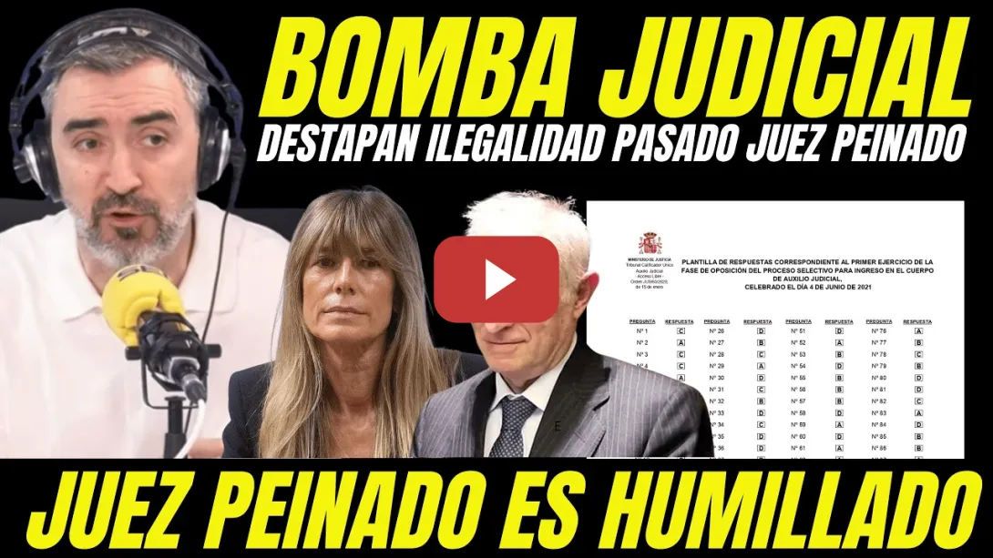 Embedded thumbnail for IGNACIO ESCOLAR SUELTA BOMBA PASADO JUEZ PEINADO "HUMILLADO POR NO SABER ESCRIBIR CASO BEGOÑA GOMEZ"