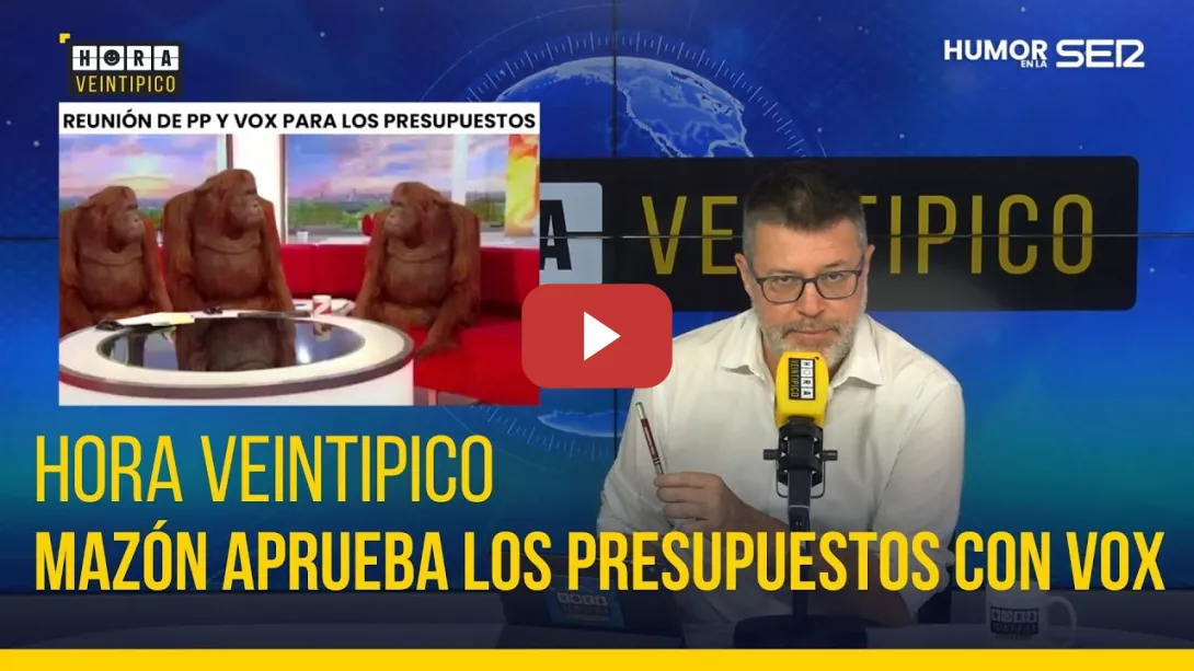 Embedded thumbnail for Hora Veintipico | Mazón aprueba los presupuestos con VOX