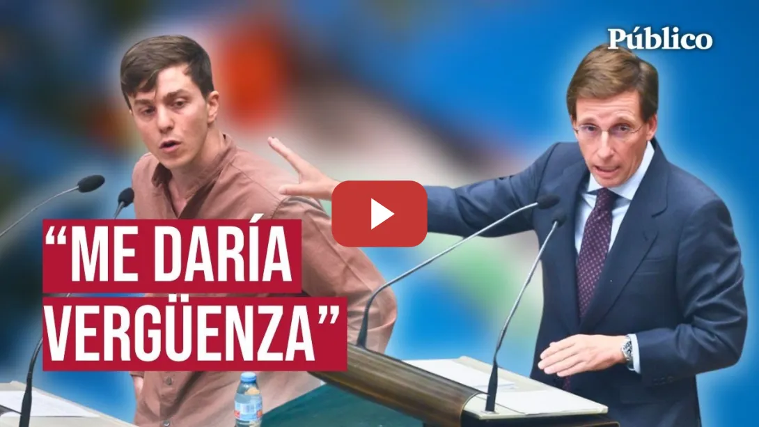 Embedded thumbnail for Paran los pies a Almeida tras defender a Israel: &quot;Siguen blanqueando a un Estado genocida&quot;