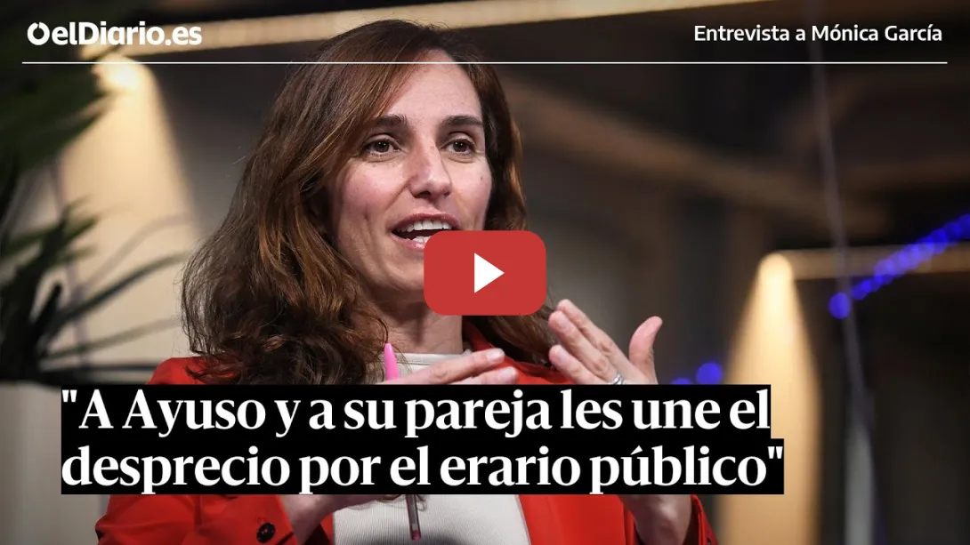 Embedded thumbnail for Entrevista a MÓNICA GARCÍA: &quot;A Ayuso y a su pareja les une el desprecio por el erario público&quot;