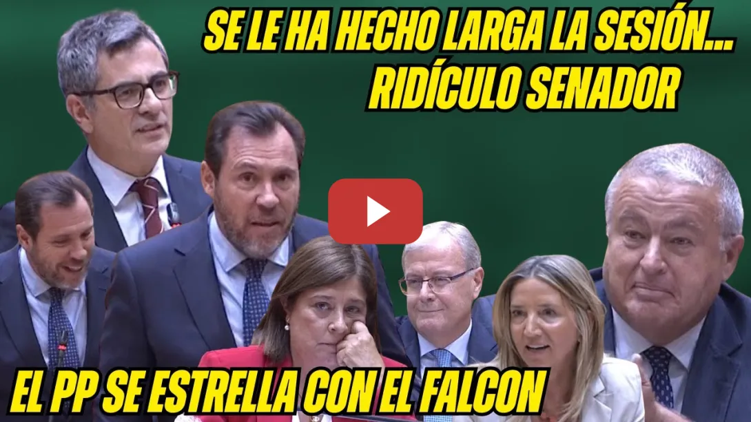 Embedded thumbnail for BOLAÑOS y PUENTE ARRASAN a TODO el PP en el SENADO: AZNAR, RAJOY, el FALCON, el &quot;SUJETA BOLSAS&quot;...
