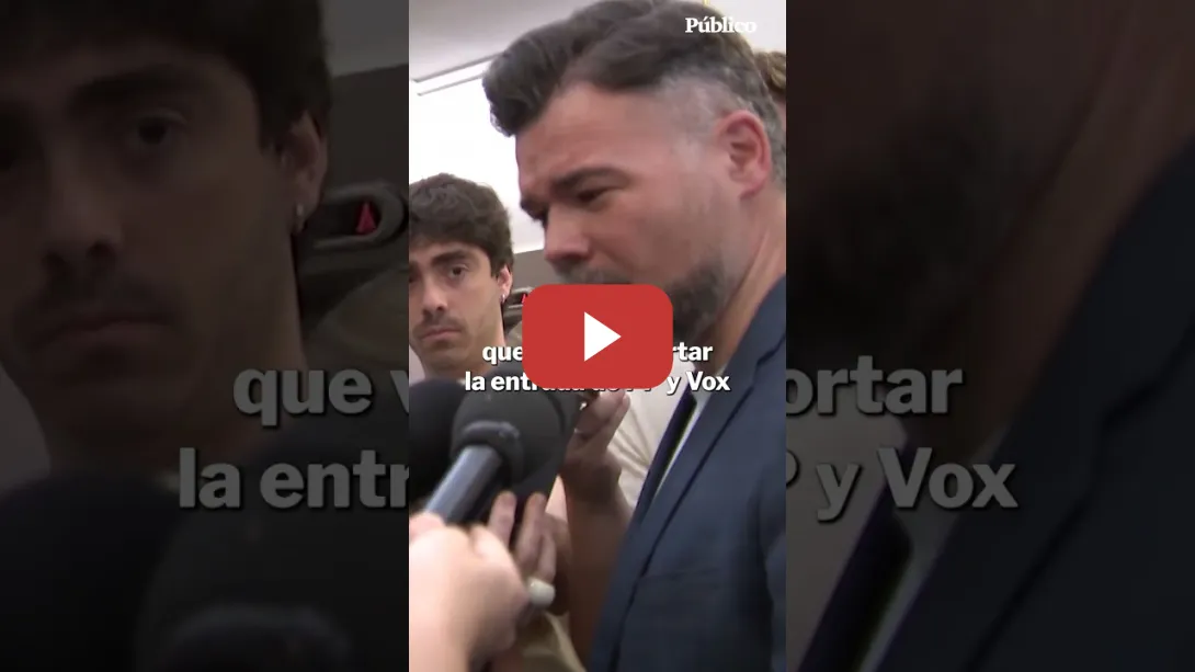Embedded thumbnail for Gabriel Rufián: "No tengo puñeteras ganas de que Abascal sea vicepresidente"