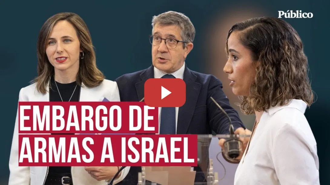 Embedded thumbnail for El PSOE se une a Podemos y Sumar para impedir comerciar armas con Israel: &quot;Ni un euro a Netanyahu&quot;