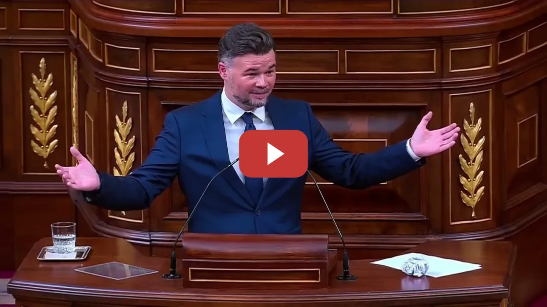 Embedded thumbnail for Impresionante Gabrie Rufian ejemplo de dignidad política