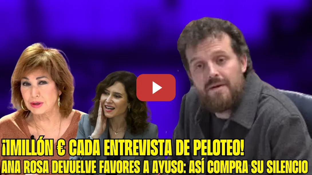 Embedded thumbnail for 🤜¿Por eso ANA ROSA no PREGUNTA a AYUSO por el ÁTICO y RESIDENCIAS? PADILLA hace SUDAR al PP