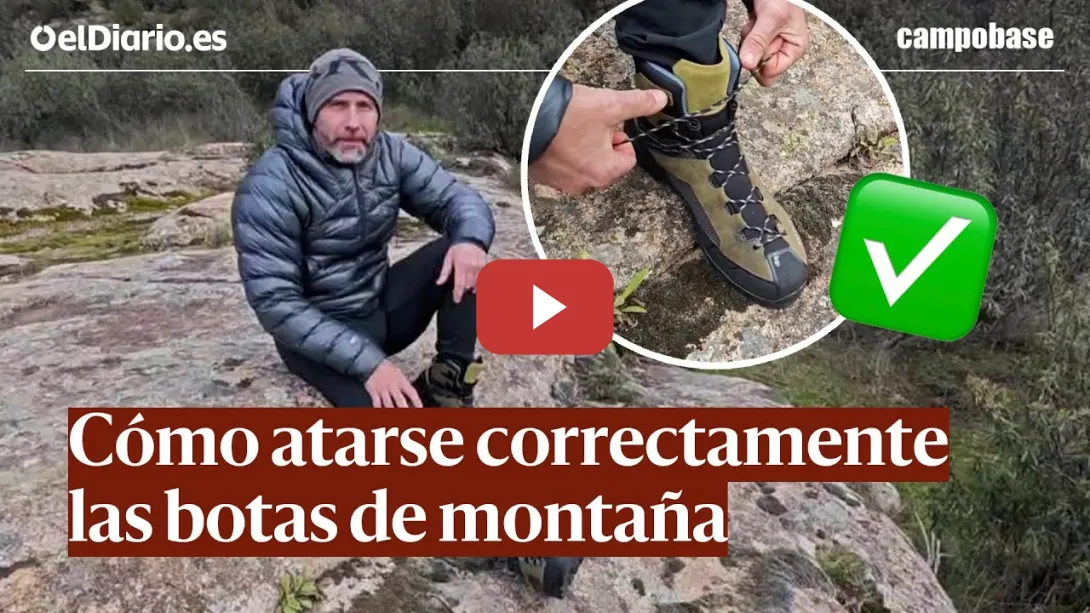 Embedded thumbnail for Cómo atarse correctamente las botas de montaña · CAMPOBASE