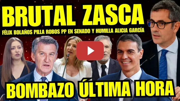 Embedded thumbnail for FÉLIX BOLAÑOS REVIENTA EL VERANO ALICIA GARCÍA POR ROBAR DINERO “SE RIE DE FEIJÓO Y HUMILLA AL PP”