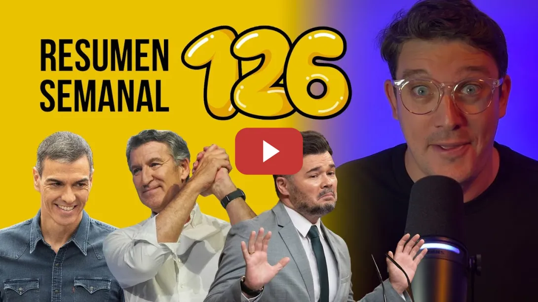 Embedded thumbnail for Feijóo contra la corrupción, Capitán Sánchez, Rufián pone orden en el Congreso #ResumenSemanal 126