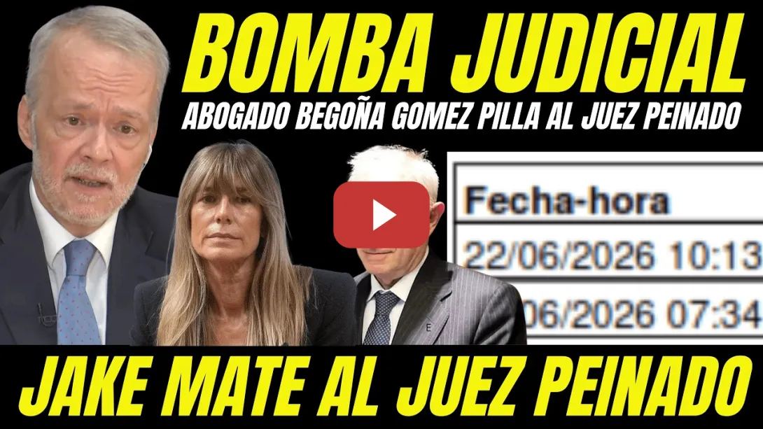 Embedded thumbnail for BOMBAZO "ABOGADO BEGOÑA GÓMEZ DENUNCIA AL JUEZ PEINADO POR FILTRAR INFORMACIÓN A PRENSA Y PP"