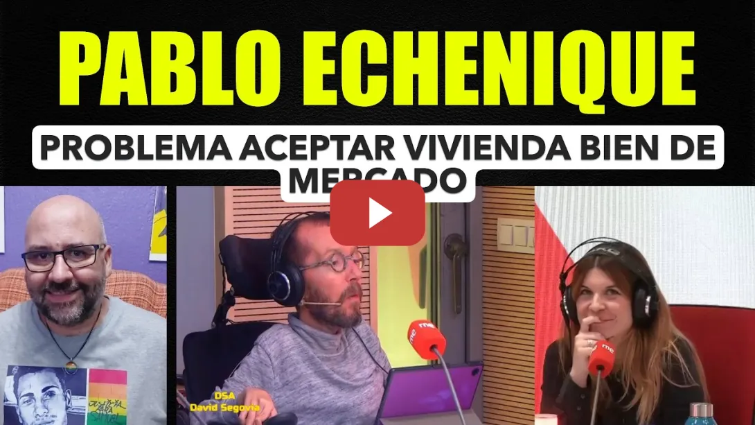 Embedded thumbnail for Pablo Echenique, el problema es aceptar la vivienda como un bien de mercado.