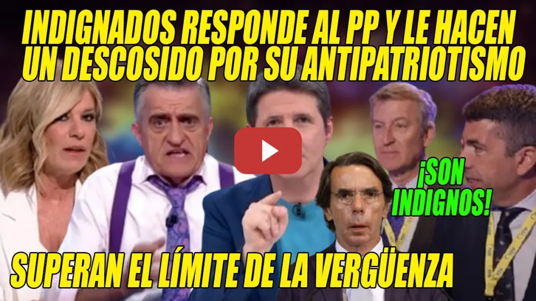 Embedded thumbnail for B0FETADA de Wyoming y Palomera a Feijóo y Aznar🔥El PP en la CUERDA FLOJA x Mazón💥Wyoming y Palomera