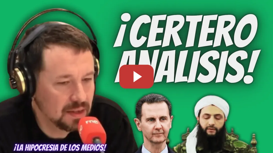Embedded thumbnail for El “APLAUDIDO ANÁLISIS” de Pablo Iglesias sobre la HIPOCRESÍA de los MEDIOS